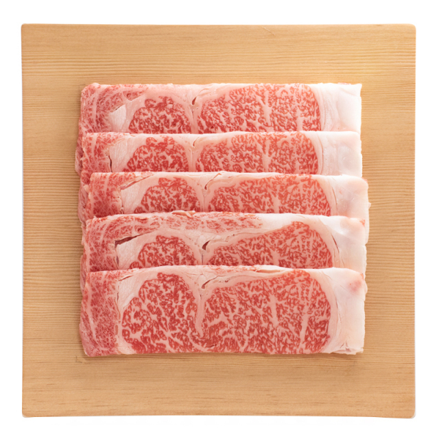 国産黒毛和牛種オリーブ牛ロースすき焼き肉(リブロース)
