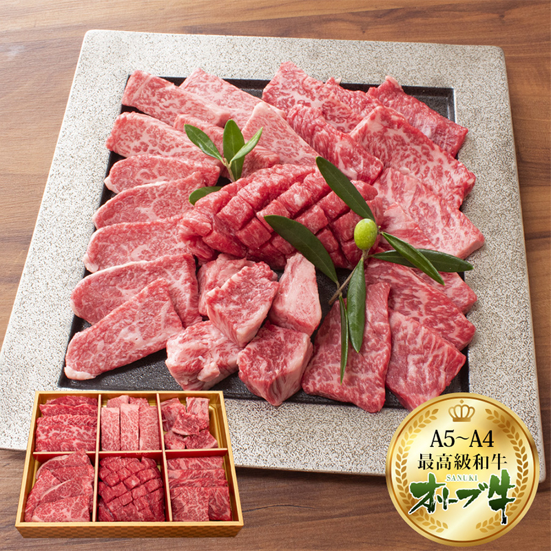 国産黒毛和牛オリーブ牛6種食べ比べセット600g 送料無料